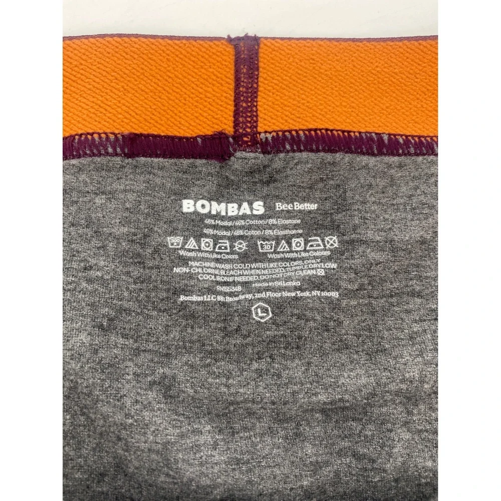 Bombas Boxer Briefs Mens LG Gray Purple Orange Waistband Modal Blend Underwear